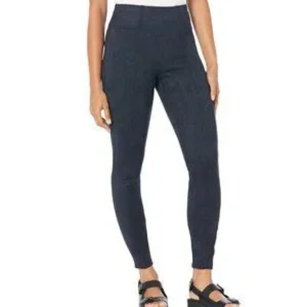 Spanx Leggings Navy Faux Suede Classic size S New With Tags